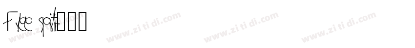 Free spirit字体转换